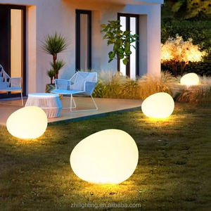 Lampes solaires de jardin, imperméables, en forme de pierre, pour événements extérieurs, fêtes, mariages, festivals, ornement, lumière solaire LED en forme de pierre - Product Image 6