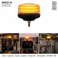 LED-Warnleuchte 12V 24V Signal Bernsteinfarbener Rotierender Rundumleuchter Blinkende Notfall-Warnleuchte