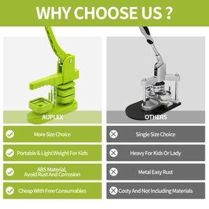 最も安い50 * 50mm正方形の2*2インチのバッジ機械を作る機械プラスチックバッジメーカー機械 - Product Image 5