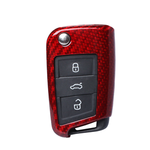 Accessori per auto T-carbonio custodia per chiavi a distanza custodia per chiavi portachiavi per VW Golf 7 MK7 in fibra di carbonio portachiavi per auto accessori - Product Image 1