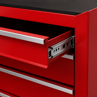 Armoire à outils industrielle à 7 tiroirs, cadre en acier, serrure à clé, roulettes, coffre de rangement, utilisation en atelier