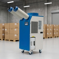 Nouveau Refroidisseur d'Air Précis 220V 450*510*1100mm avec Ventilateur CPU Lumineux à Caloduc et Compresseur R-410A Écologique