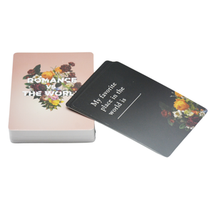 カスタムメイドのカップル会話ゲームカードデッキ印刷カップルカードボードゲーム大人のメーカーボックス付き - Product Image 3