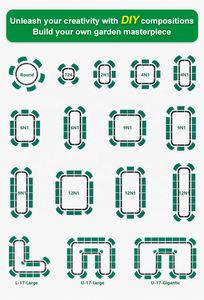 Modernes erhöhtes Garten bett im Freien Aluzinc Coating Metal Planter Box für tief verwurzelte Gemüse blumen Großes Hochbeet - Product Image 6