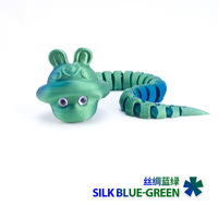 Figura de Conejo, Serpiente y Dinosaurio Articulada, Impresa en 3D, de Plástico, Juguete Educativo Antiestrés, Decoración de Escritorio Creativa y Posable, Multicolor