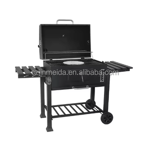 Griglia Barbecue a Carbone con Carrello per Esterni, Affumicatore per Patio, Accessori da Giardino - Product Image 3
