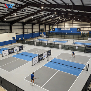 Stade de tennis intérieur en treillis d'acier préfabriqué antisismique, durée de vie de 50 ans, traitement de surface galvanisé pour les professionnels - Product Image 1