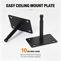 Support de plafond facile à installer, plaque de plafond robuste pour éclairage de studio photo, vidéo et cinéma, charge maximale 10 kg