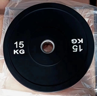 Disco de Parachoques Negro Comercial ZY, Disco de Peso de Goma para Entrenamiento de Fuerza, Disco para Barra de Pesas para Equipos de Gimnasio