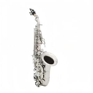Saxophone soprano professionnel en cuivre plaqué nickel, corps en laiton, surface résistante à la rouille, tête en bakélite, instrument à vent - Product Image 5