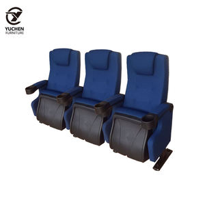 Precio de fábrica al por mayor, cómodas sillas plegables de cine hechas de tela de algodón y lino para asientos de gran teatro - Product Image 1