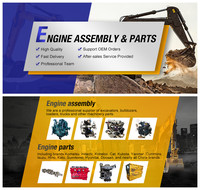 Pièces de rechange moteur 4JJ1 4JH1 4HL1 4HF1 4JA1 4JB1 4JG1 4JG2 4HG1 6BD1 6HH1 Kit de réparation moteur Kit de chemises pour camion et excavatrice ISUZU