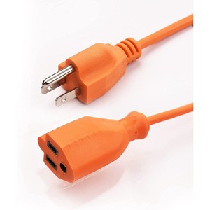 Cable de Extensión Estadounidense de 1.5M, 16AWG, 125V, 10A, PVC SJTW/SJT, NEMA <span class=keywords><strong>5</strong></span>-15P a <span class=keywords><strong>5</strong></span>-15R, para Computadoras - Product Image 1