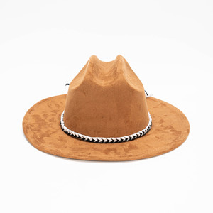 Nouveau Chapeau en Feutre à Bord Plat Unisexe en Daim, Style Rétro Simple, Polyvalent pour Sorties, Chapeau de Gentleman à Bord Léger - Product Image 6