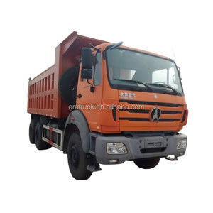 Camion à benne basculante léger à cabine unique Faw 6x4 d'occasion en usine LHD Euro 4 Beiben Make Fast Gear Box Diesel Carénage Camions à benne basculante à vendre - Product Image 1