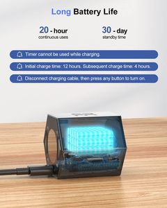 Temporizador Pomodoro Ticktime Cube con Ajustes Preestablecidos de 3/5/10/15/25/30 Minutos, Cuenta Regresiva Personalizable (1s59m), Recargable, ABS, 1-6 Horas, para Estudio, TDAH, Magnético - Product Image 6