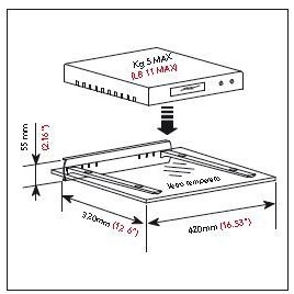Bravo 42x23cm ripiano in vetro Float temperato per l'utilizzo multiplo-per bagno cucina soggiorno tenda parete esterna esterna esterna - Product Image 3