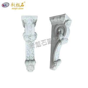 Nuevas molduras de piedra mágica GRC, componentes de cemento blanco para decoración arquitectónica exterior XMS - Product Image 4