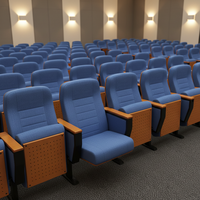 Conférence de théâtre Chaise de salle de l'auditorium de l'église pliable Réception Chaise de salle de théâtre Fauteuil de salle de conférence