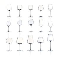 Verres à Vin Rose Hauts en Verre Borosilicate de Luxe Léger, Coffret Cadeau de Vin, Grand Modèle, Vente en Gros