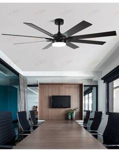 Nordic Retro Simple Modern Iron <b>LED</b> <b>Ceiling</b> <b>Fan</b> with Inverter & Remote Control Home & Restaurant Use Zhongshan Modern Style - Product Image 3