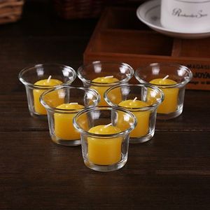 Petit porte-bougie en <span class=keywords><strong>verre</strong></span> <span class=keywords><strong>transparent</strong></span> résistant à la chaleur, pour bougies chauffe-plat et votives, idéal pour la décoration de table de mariage et de Noël - Product Image 6