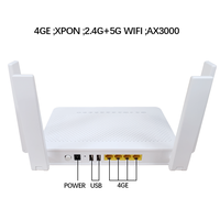 Routeur WIFI6 ONU 2.4G+5G WIFI 4GE+2USB ONT XPON AX3000 Équipement Fibre Optique ONT ONU