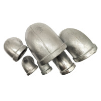 Raccord de tuyau en fer galvanisé à chaud de 20mm (Gi) échantillon gratuit coude égal coulée en acier connexion de soudure applications de plomberie de gaz