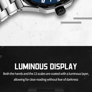 NAVIFORCE Montre de sport de luxe à quartz avec calendrier lumineux pour homme, montre-bracelet étanche en acier inoxydable, Relogio Masculino - Product Image 4