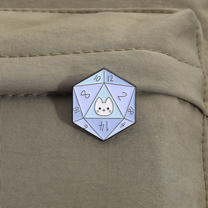 Dés drôles émail broche c'est Fine thème broche TRPG Gamer cadeau revers Badge bijoux pour les Fans de Roleplay - Product Image 3
