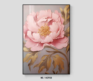 Tableau mural floral imprimé UV sur toile, encre écologique, <span class=keywords><strong>affiche</strong></span> style peinture à l'huile originale, base papier laminé, style moderne pour la maison - Product Image 5