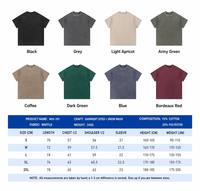 T-shirt à manches courtes col rond en tissu gaufré surdimensionné, teint et délavé, avec bords bruts, personnalisable OEM par THREAD VOX