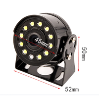 Caméra de recul pour camion AHD CCD avec interface aviation, connecteur 4 broches, vision nocturne HD, étanche IP68, 5 LED IR, 12V, garantie 1 an