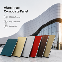 Panneau composite en aluminium Alucobond de type 3 mm 4 mm, alternative ignifuge aux plaques ACP pour façade de bâtiment, prix direct usine