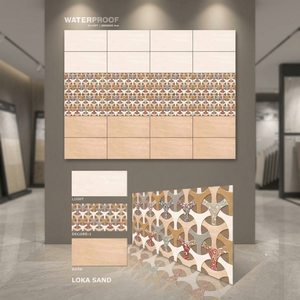 Carreaux muraux décoratifs en céramique de porcelaine 300x600mm, 12x24, brillants, motif floral, pour cuisine, garantie 5 ans et plus - Product Image 4