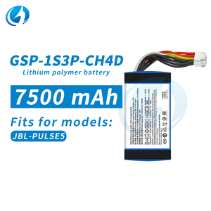 แบตเตอรี่ลิเธียมโพลิเมอร์แบบชาร์จได้ รุ่น GSP-1S3P-CH4D ความจุสูง 7500mah สำหรับเปลี่ยนในลำโพง <span class=keywords><strong>Jbl</strong></span> PULSE5 - Product Image 1