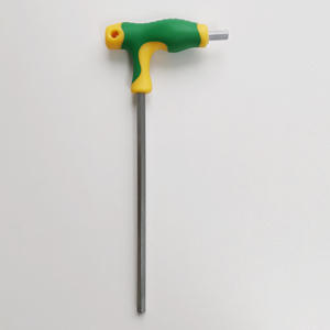 ชุดประแจหกเหลี่ยมชนิด T เมตริก 1.5-6 มม. เหล็กโครเมียมวาเนเดียม เครื่องมือ DIY พร้อมด้ามจับพลาสติกสำหรับไม้เท้าและการใช้งานทั่วไป - Product Image 2