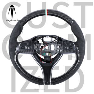 Convient pour <span class=keywords><strong>Maserati</strong></span> Grecale Levante Ghibli GranTurismo Quattroporte GranCabrio Volant en fibre de carbone - Product Image 1