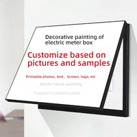 Tableau mural décoratif Home OCclusion, peinture à l'aquarelle, motif paysage, moderne, abstrait, animal, plante, cristal, pour boîtier de compteur électrique