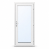 Porte à battant inclinable en PVC avec verrou multipoints, sécurité antivol, double vitrage insonorisé, finition moderne pour chambre de villa