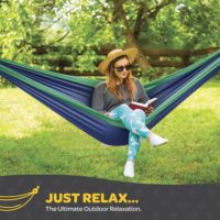 Hamac simple en nylon ripstop léger et portable, de haute qualité, résistant, pour le camping, design personnalisé pour adultes