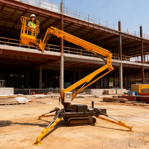 Ce-zertifizierter kleiner elektrischer hydraulischer <span class=keywords><strong>Sky</strong></span> Spider Cherry Picker Ketten ausleger mit automatischer Nivellierung - Product Image 3