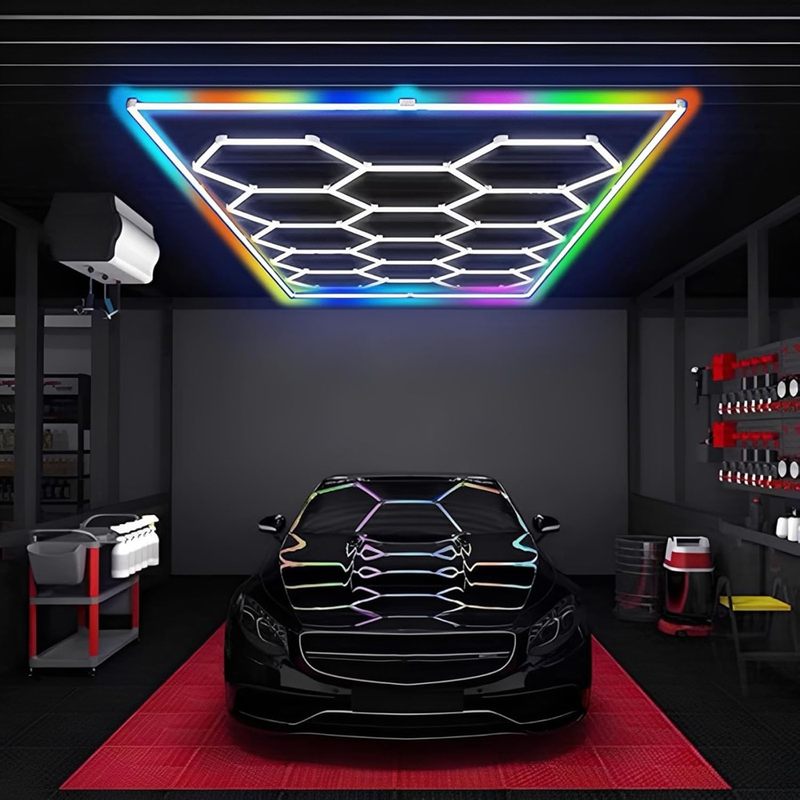 Hexagon Garage Lights High Bright Easy
