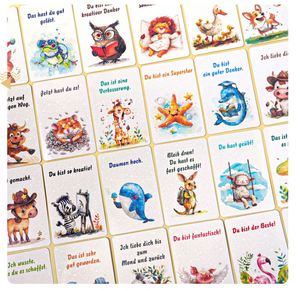 Cartes d'inspiration positives « Adorables Animaux Allemands » (32 cartes) – Outils d'apprentissage social pour enfants - Product Image 4
