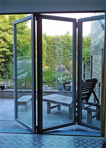 <span class=keywords><strong>Porte</strong></span> pliante en acier inoxydable pour patio, style accordéon, double <span class=keywords><strong>porte</strong></span> en plexiglas transparent insonorisée pour villa, design unique pour les espaces - Product Image 5