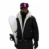 Veste bomber en fausse fourrure QUICKSHOW, veste rembourrée en coton, veste d'hiver chaude
