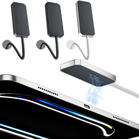 Câble de charge magnétique USB-C mâle vers 3 broches en alliage 35W, chargeur rapide portable pour tablette