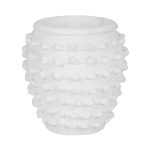 Vaso decorativo moderno in ceramica con texture a bolle per piante da interno ed esterno - Product Image 1