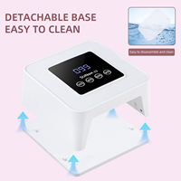 Lampe UV LED portable 48W haute puissance avec écran LCD et design diamant, 4000mAh, séchage rapide du gel pour salon, vente en gros 2026