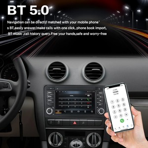 Unidad Principal de Auto con Android Auto y Carplay de 7 Pulgadas para <span class=keywords><strong>Audi</strong></span> <span class=keywords><strong>A3</strong></span> 8P <span class=keywords><strong>2003</strong></span>-2012, Radio de Auto, Reproductor de Audio Estéreo, Navegación GPS, BT, DSP - Product Image 3